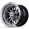 Gtw Medusa 10x7 Machined Black Wheel