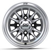 Gtw Medusa 10x7 Machined Black Wheel