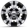 Gtw Vampire 10x7 Machined Black Wheel