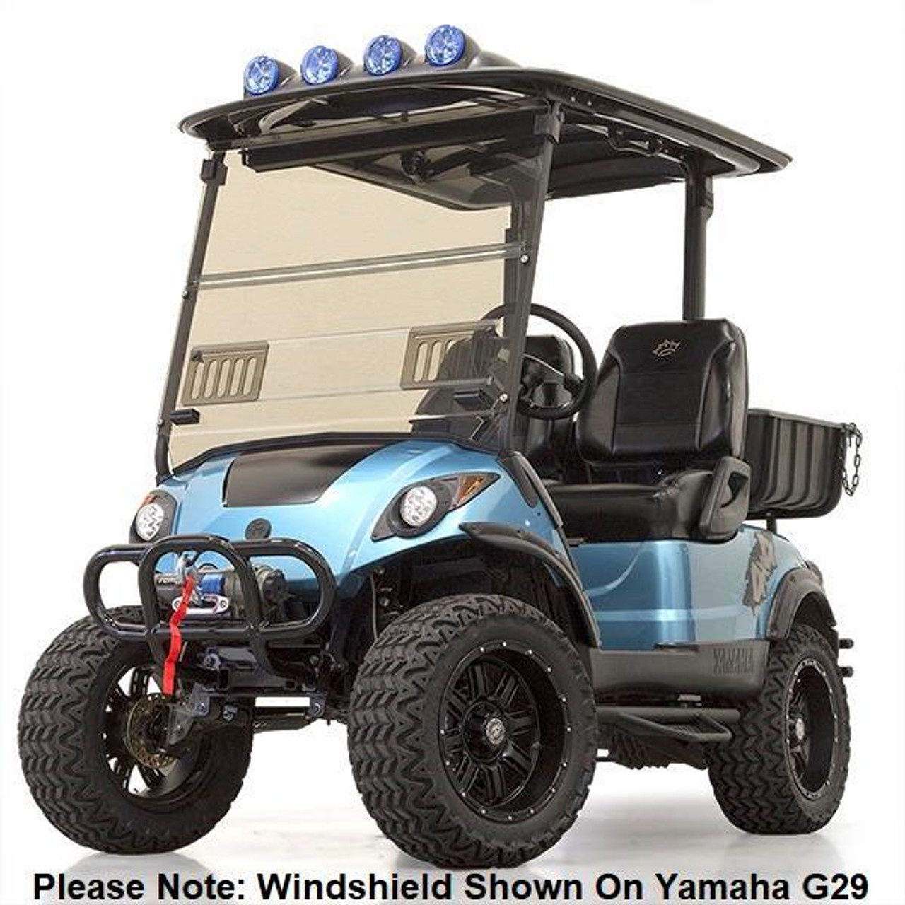 WINDSHIELD, Club Car PRECEDENT, HINGED, TINTED, ¼ w/v