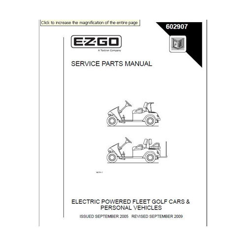 EZGO-2005-2009-Parts-Manual-for-Electric-TXT-Fleet-Freedom-PDS-&-Shuttle-2+2-Golf-Cars-&-Personal-Vehicle