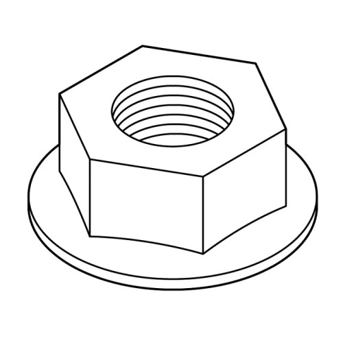 Cushman Nut-Hex M6 Verbus Ripp