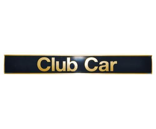Name Plate, Black/Gold, Club Car Precedent 04+