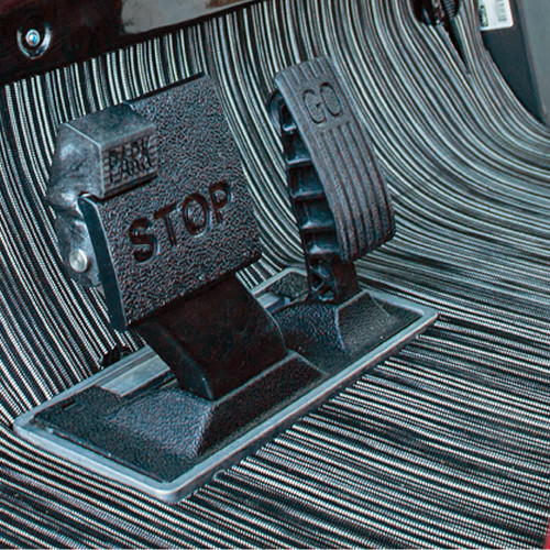 Chilewich Mat, Black Ribweave, Txt ezgo