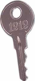 REPLACEMENT KEY FOR COMMON KEY IGNITION E-Z-GO 82+ GOLF CARTS.