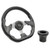 13" Club Car Precedent Steering Wheel Carbon Fiber With Black Adapter