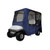 Deluxe-Golf-Car-Enclosure,-Long-Roof,-4-Pass-Car,-Navy_