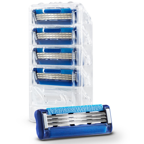 5 Gillette Mach3 Turbo Razor Blade Cartridges