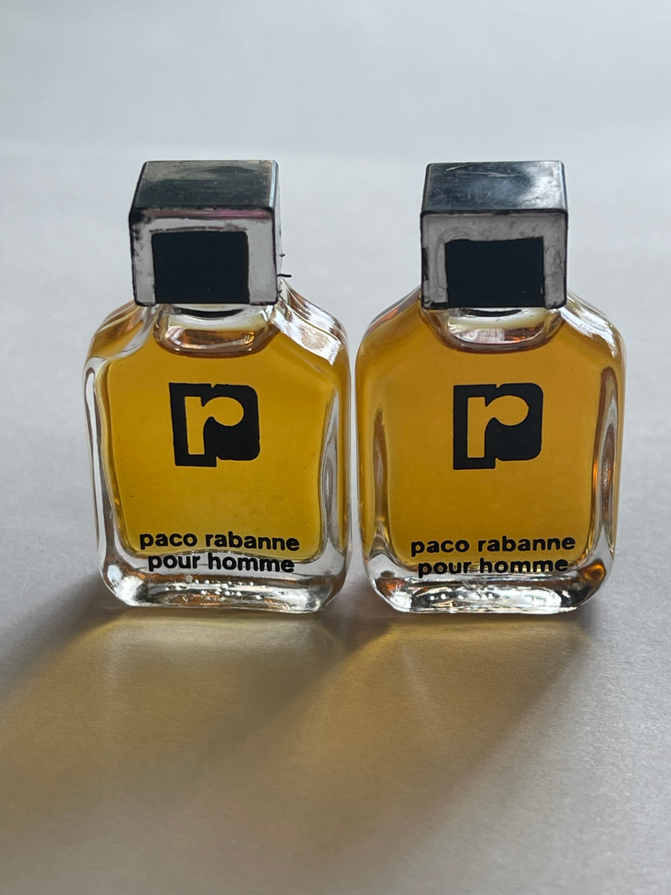 2x Paco Rabanne Pour Homme 13 oz Mini Vintage