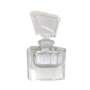 Trapezoid Stopper Perfume Bottle | Clear | Vintage Trapezoid Stopper Perfume Bottle | Clear | Vintage
