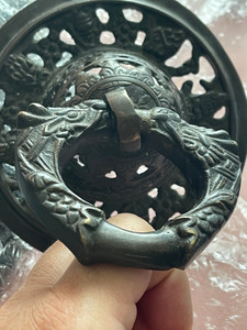Round Tibetan Calendar Door Knocker | Double Dragon Head Knocker | New Round Tibetan Calendar Door Knocker | Double Dragon Head Knocker | New