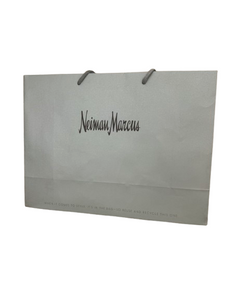 Neiman Marcus Silver Large Empty Shopping Bag | Paper Neiman Marcus Silver Large Empty Shopping Bag | Paper