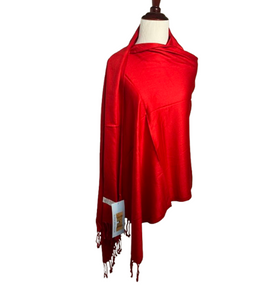 Red Cashmere Scarf | 72" x 28" | NWT Red Cashmere Scarf | 72" x 28" | NWT
