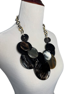 Round Disc Buffalo Horn Necklace | NWT Round Disc Buffalo Horn Necklace | NWT