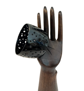Large Holes Organic Buffalo Horn Bangle Bracelet | Black | 2" W | NWT Large Holes Organic Buffalo Horn Bangle Bracelet | Black | 2" W | NWT