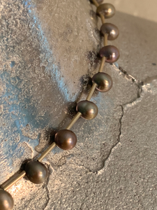 Seed Pearl Bronze Choker