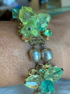 Vintage Green/Blue Bead Bracelet Vintage Green/Blue Bead Bracelet