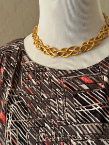 Anne Klein Vintage Brushed Gold Choker Anne Klein Vintage Brushed Gold Choker