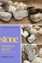 Create Your Own Fashion Statement with REAL Stone Rings