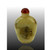 Solid Chalcedony Agate Yellow Snuff Bottle with Lid | Vintage