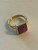 Ruby Square Ring | Adjustable Size | Gold over Brass | NWT Ruby Square Ring | Adjustable Size | Gold over Brass | NWT