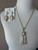 Mother of Pearl Earring and Necklace Set | NWT