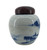 Antique Chinese 2 Pot Set | Blue & White Pottery | Wood Lids Antique Chinese 2 Pot Set | Blue & White Pottery | Wood Lids
