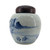 Antique Chinese 2 Pot Set | Blue & White Pottery | Wood Lids Antique Chinese 2 Pot Set | Blue & White Pottery | Wood Lids