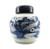 Antique Chinese 2 Pot Set | Blue & White Pottery | Wood Lids Antique Chinese 2 Pot Set | Blue & White Pottery | Wood Lids