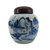 Antique Chinese 2 Pot Set | Blue & White Pottery | Wood Lids Antique Chinese 2 Pot Set | Blue & White Pottery | Wood Lids