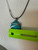 Turquoise and Silver Pendant Necklace | Leather Choker | NWT