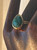 Malachite Tear Drop Shape Ring | Adjustable | Surrounded in Gold | NWT