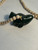 Jade Columbian Mask with Wood Agate Double Strand | 24kt Gold Plate Accents | 18" | NWT