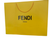 Fendi Roma XL Yellow Paper Shopping Bag | Large