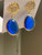 Royal Blue Sun Color Drop Earrings | New