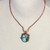 Labradorite and Copper Pendant Necklace | Copper Choker | NWT