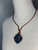 Square Lapis and Copper Pendant Necklace | Copper Choker | NWT
