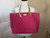 Coach Metro Cross-grained Leather Tote | Pink Ruby | F37198 | Authentic