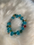 Multi Color Bright Blue Bead Bracelet | Vintage