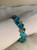 Multi Color Bright Blue Bead Bracelet | Vintage