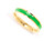 Green Slim Stackable Rings