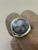 Amethyst Round Stone Ring with Silver Plate Setting | Size 10