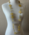 Yellow and Grey Contemporary Necklace | Lucite | NWT