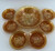 Imperial Glass 7 PC Bowl Set | Marigold | Open Rose | Vintage