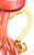 Murano Glass Red, White and Yellow Pitcher | Vintage