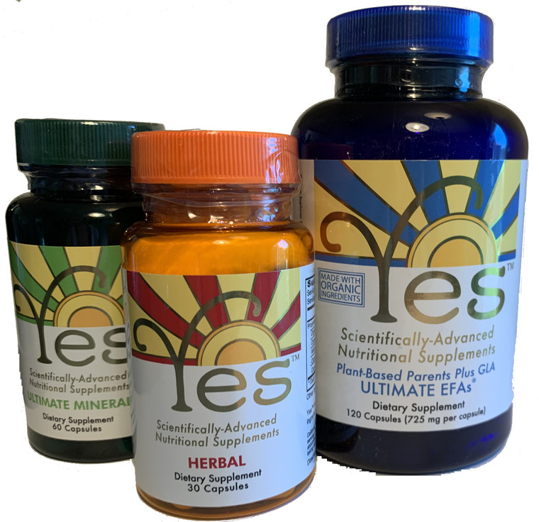Yes 1 Month Supply - EFA, Mineral, Herbal Liquid Supplements