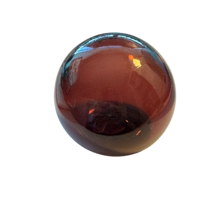 Pilgrim Glass Amethyst Purple Round Glass Sphere | Hand Made | Antique
