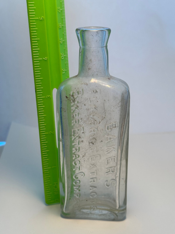 Baker's Flavoring Extracts | Glass Bottle | C 1890's | Antique