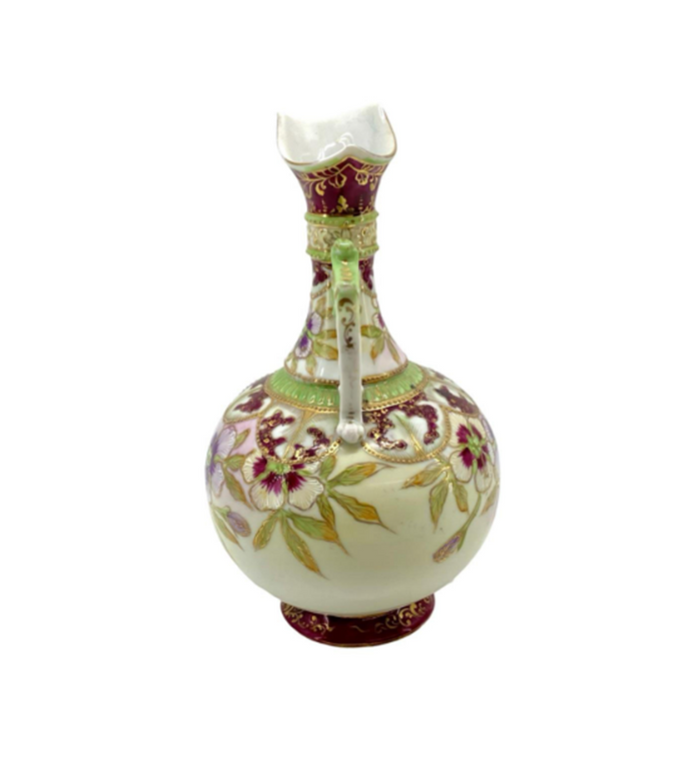 Nippon Moriage Ewer Pitcher | Antique