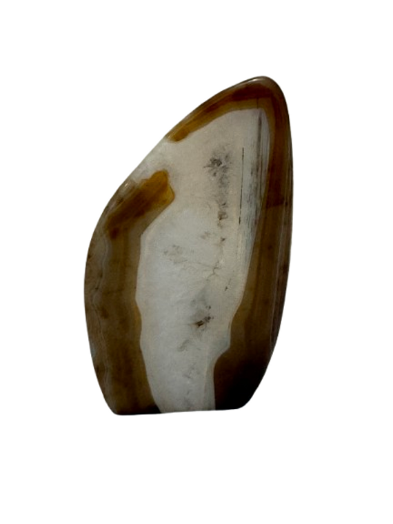 Standing Agate Rock Art Piece | New